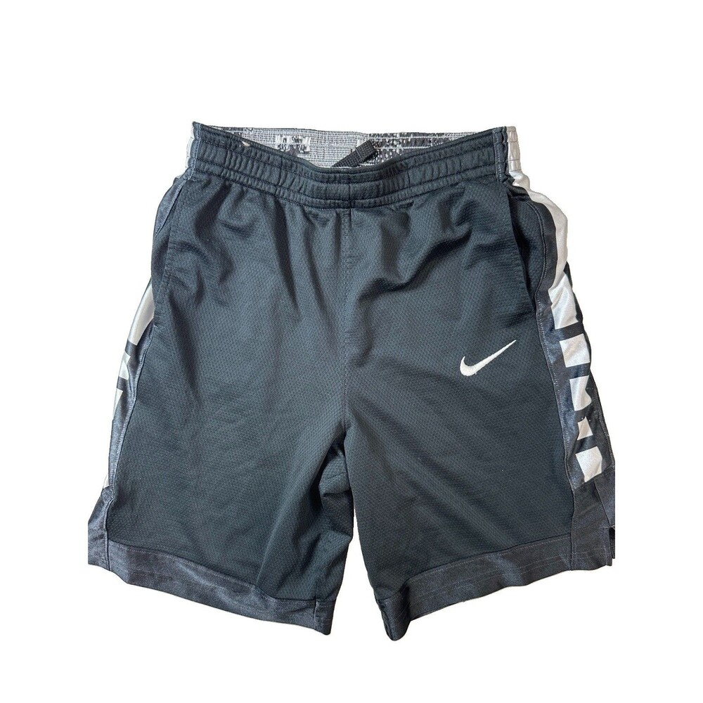Nike Youth Boys Elite Basketball Shorts Black White XL Inseam Pockets Gym